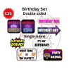 Birthday PVC Sign Pack