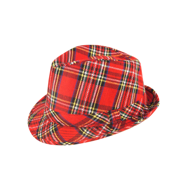 Adult Tartan Trilby Hat