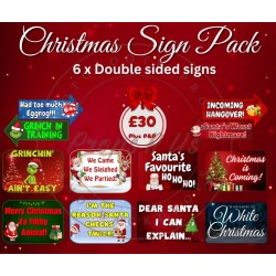 Christmas PVC Prop Signs