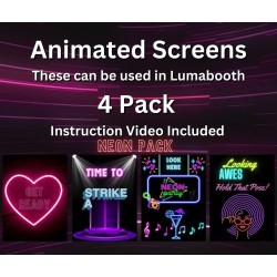 Neon Animation Pack - Can be used in Lumabooth