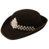 Adult Police Black Felt Hat